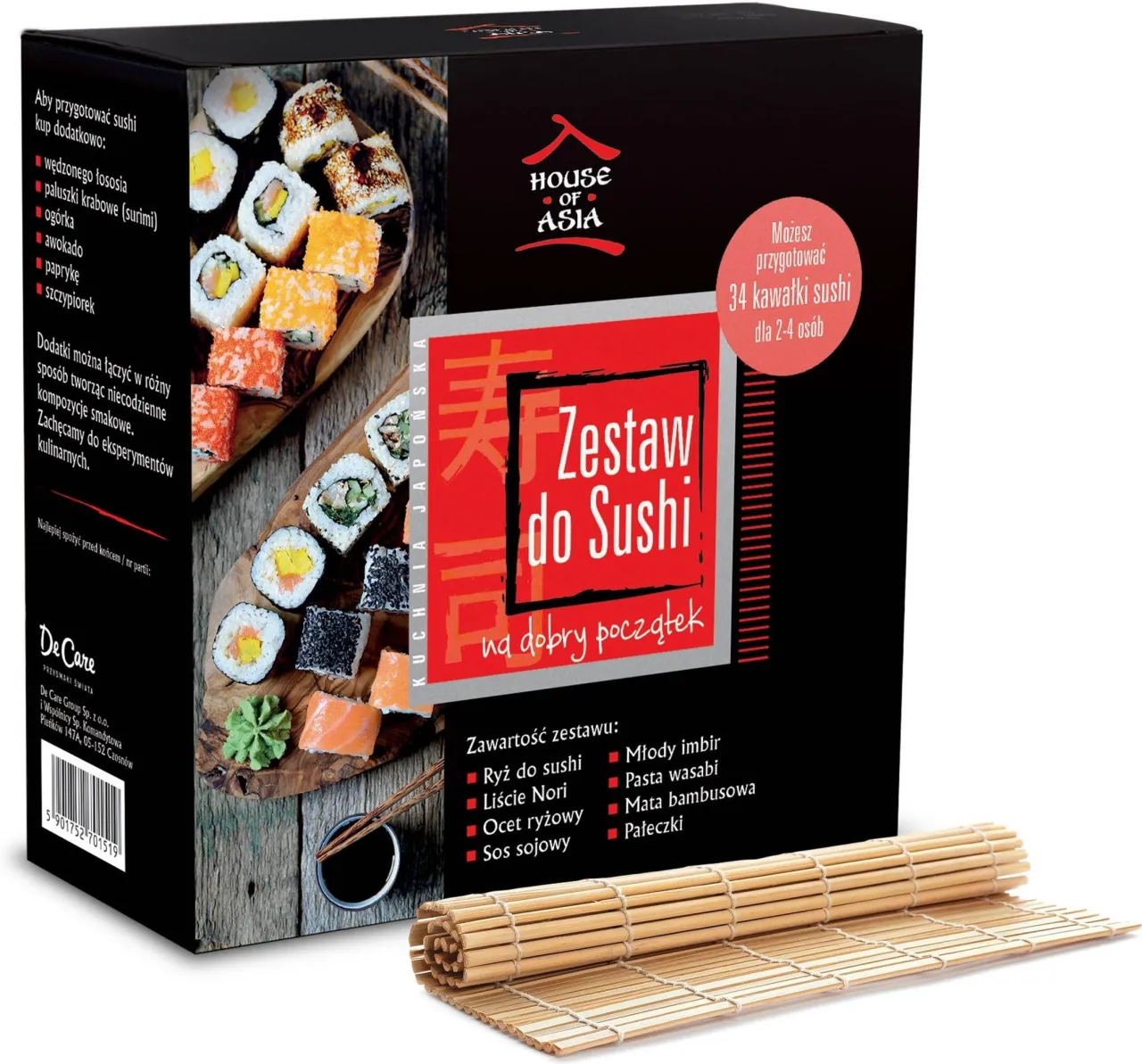 składniki do sushi zestaw