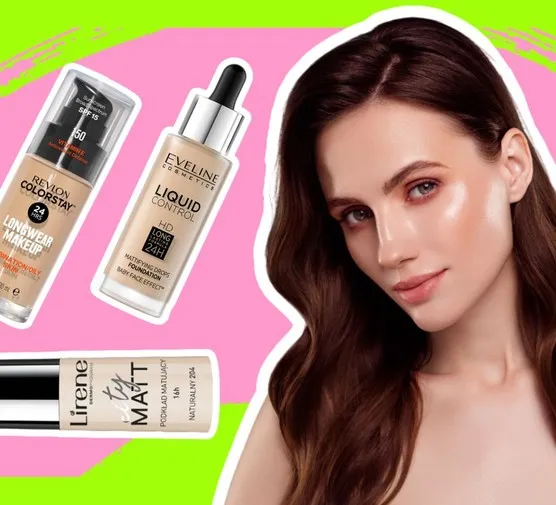 najlepsze podkłady do cery suchej collage