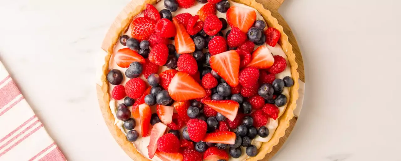 tarta fría mascarpone frutos rojos