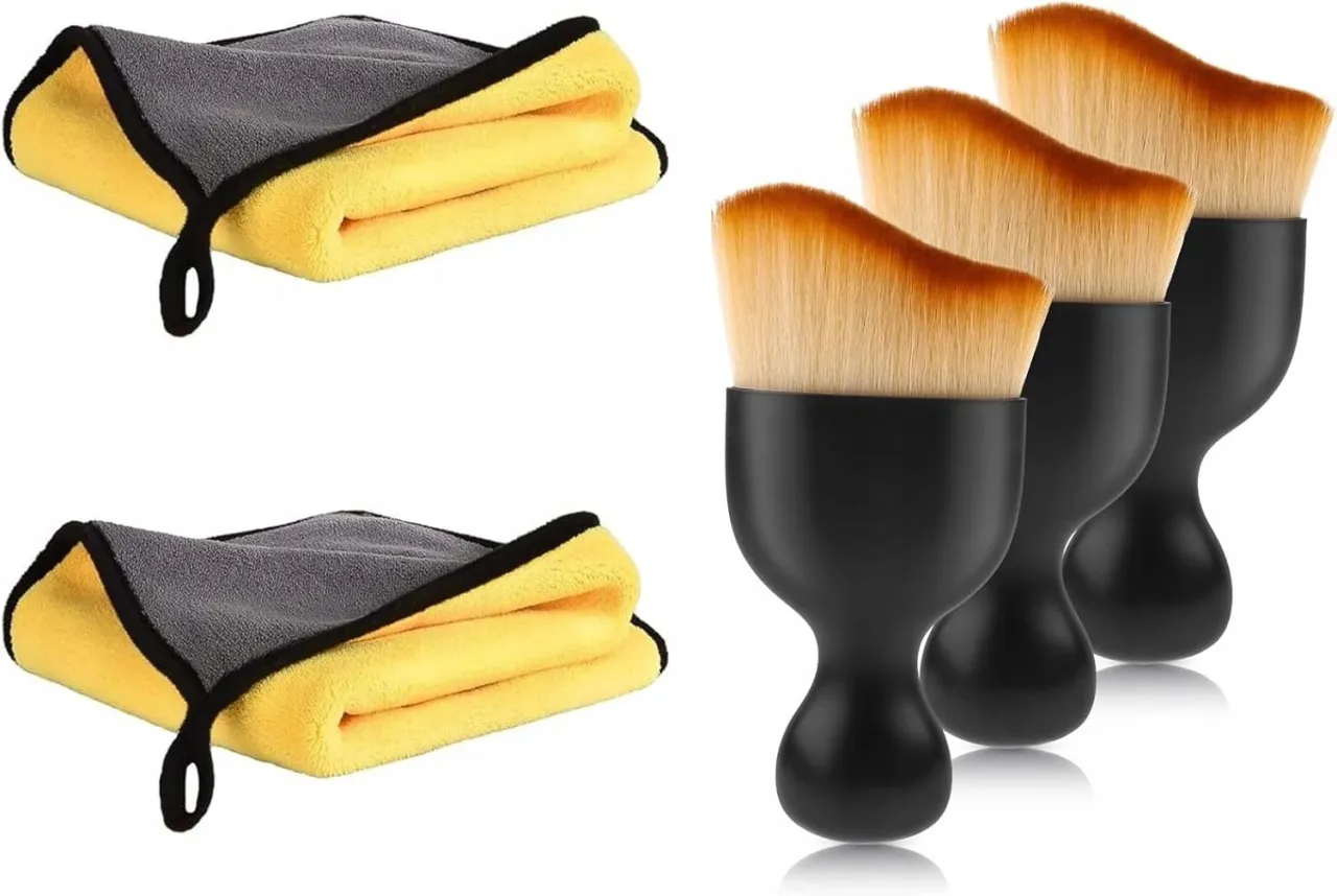 akcesoria do czyszczenia wnętrza samochodu mikrofibry pędzelki