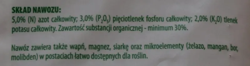 nawozy NPK skład
