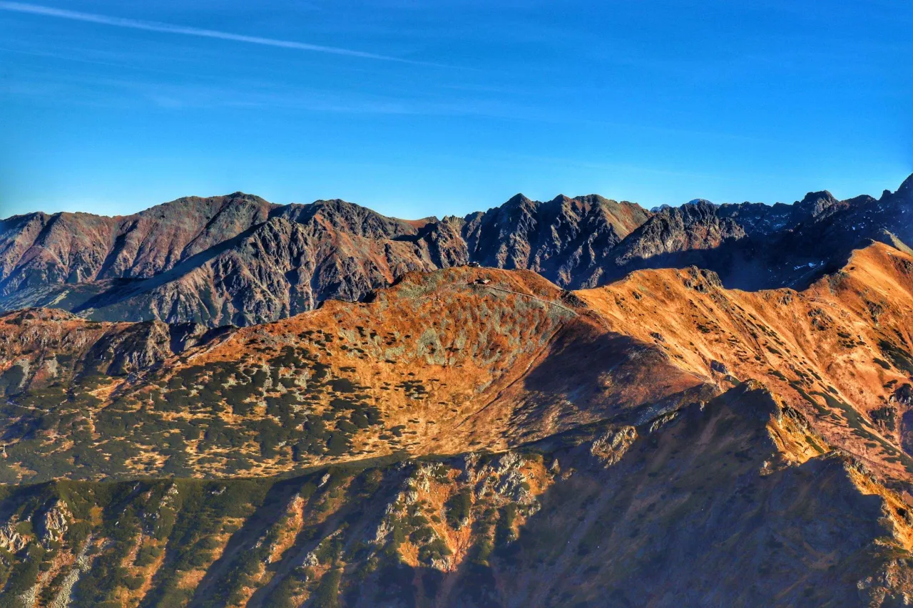 Szlaki turystyczne Czerwone Wierchy jesień