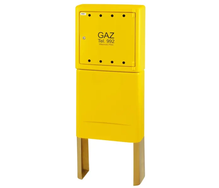 Szafka gazowa na zewnątrz domu