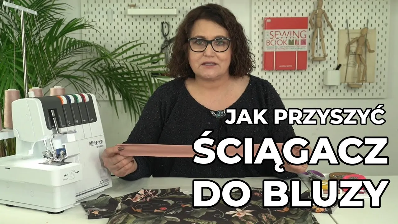 Wszywanie ściągacza do bluzy z zamkiem