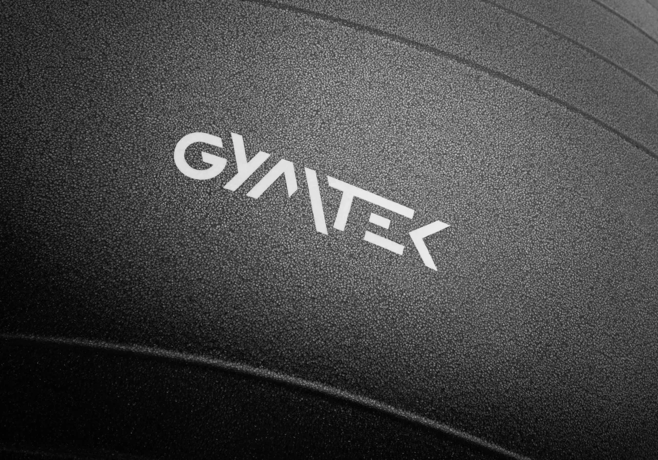 zbliżenie na korek piłki gimnastycznej