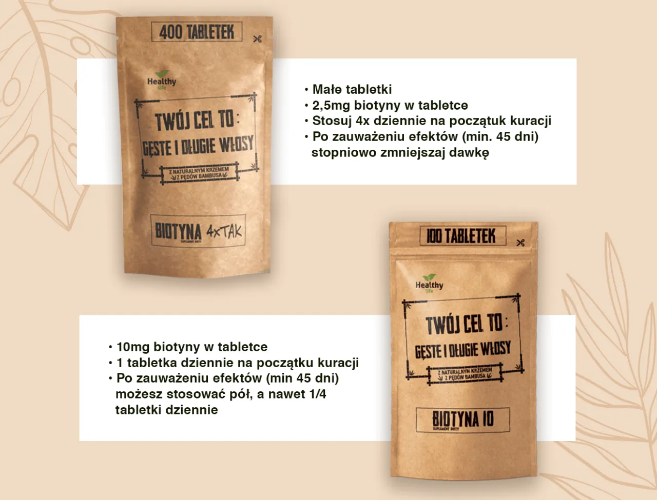 porównanie suplementów i leków z biotyną