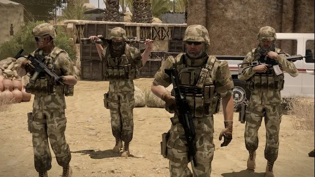 Arma 3 Livonian Defence Force uzbrojenie Promet