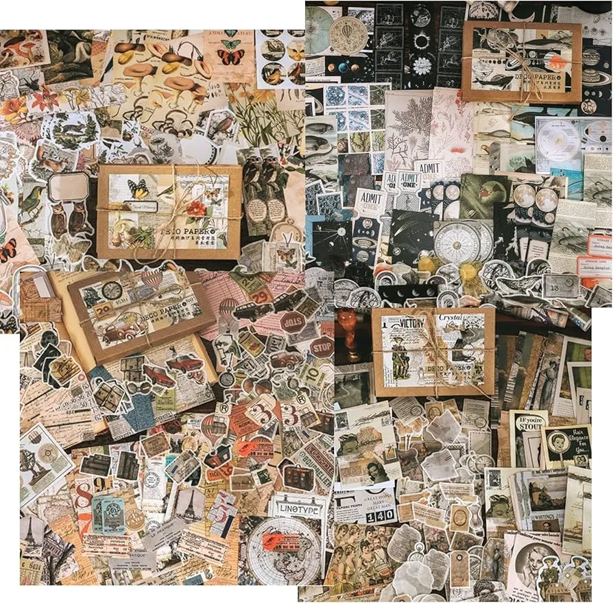 Materiały do ręcznego kolażu