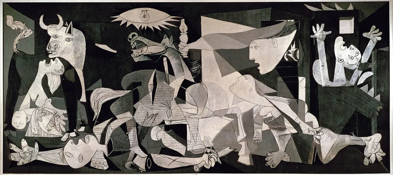 Collage ber&uuml;hmter Gem&auml;lde von Pablo Picasso