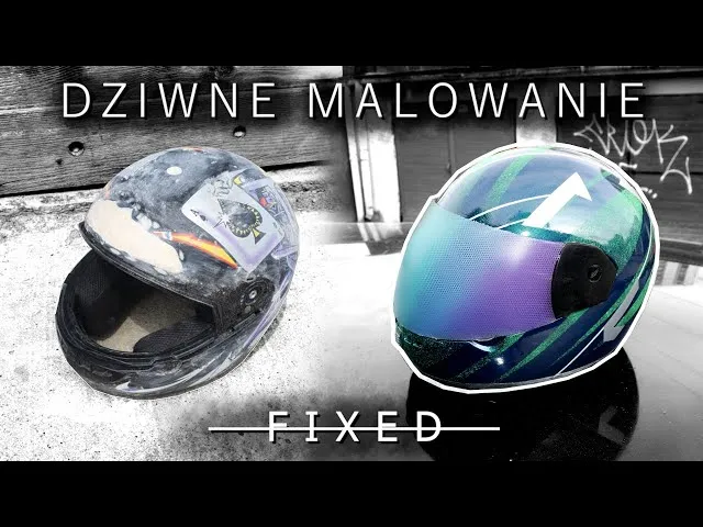 stanowisko do malowania kasku motocyklowego, materiały do malowania kasku