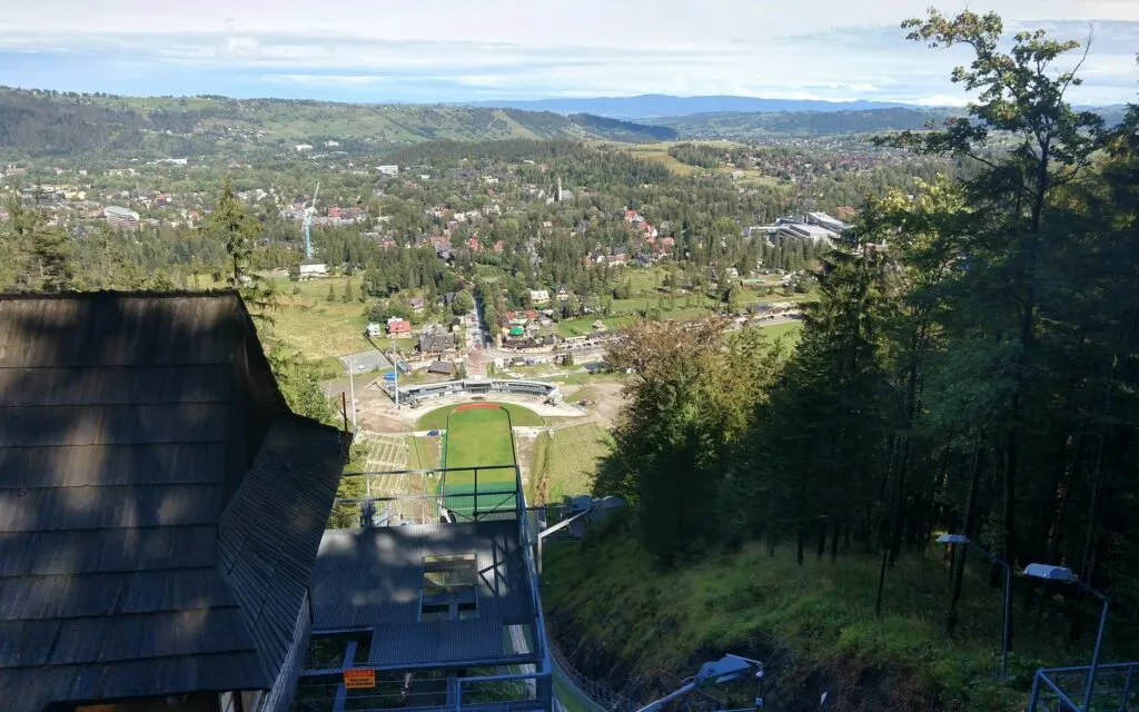 Wielka Krokiew skocznia widok z g&oacute;ry