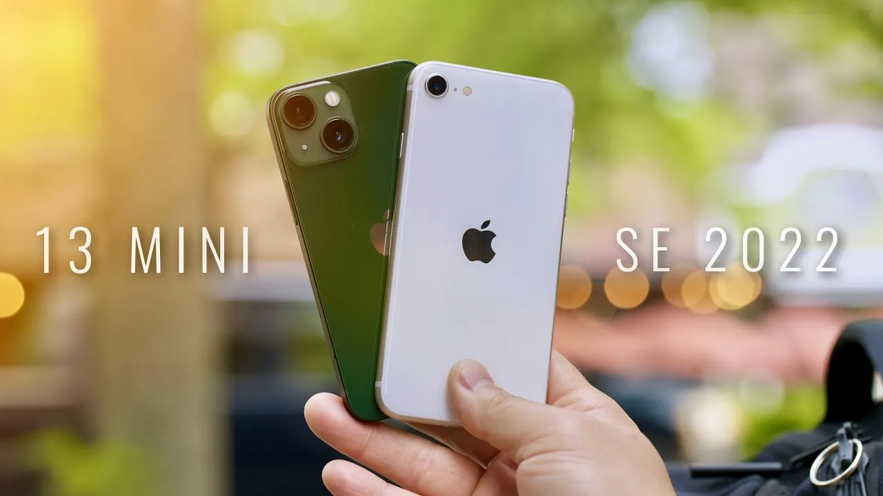 iPhone SE 2022 vs iPhone 13 mini por&oacute;wnanie rozmiar&oacute;w