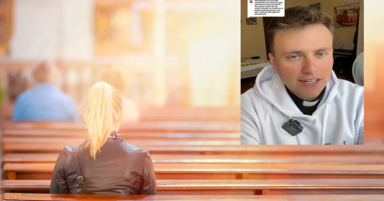 Młoda osoba zastanawiająca się nad bierzmowaniem, refleksja, duchowość