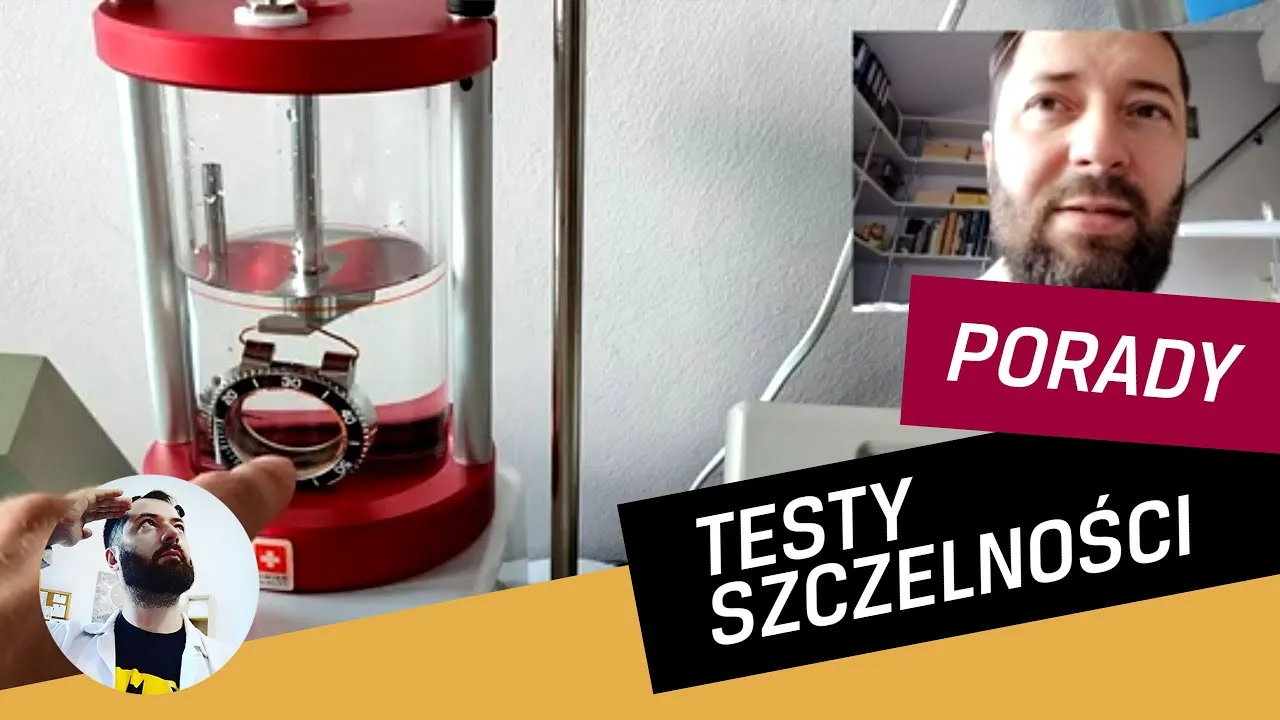 Test szczelności zegarka