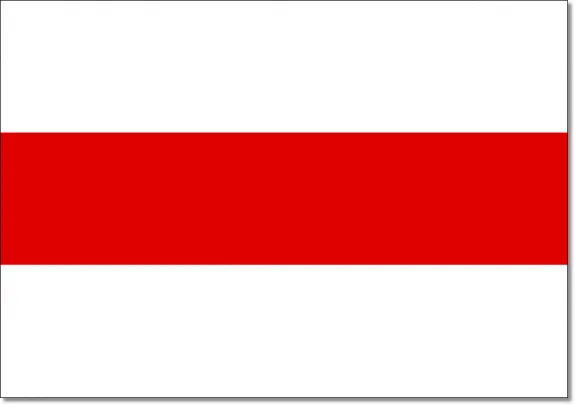 Flaga Białorusi oficjalna i historyczna obok siebie