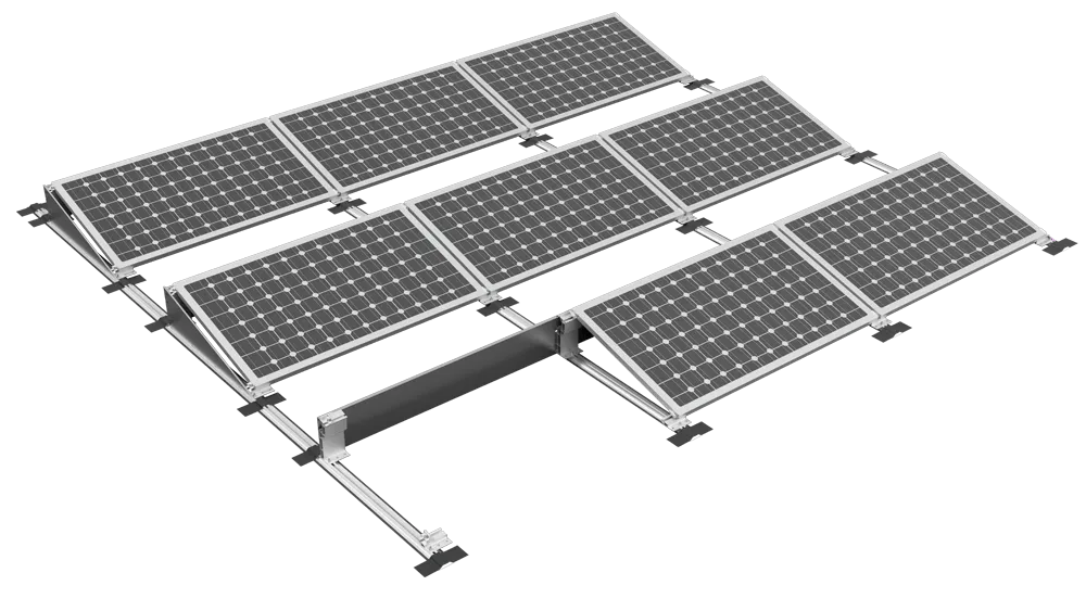 Panele fotowoltaiczne na dachu sklepu