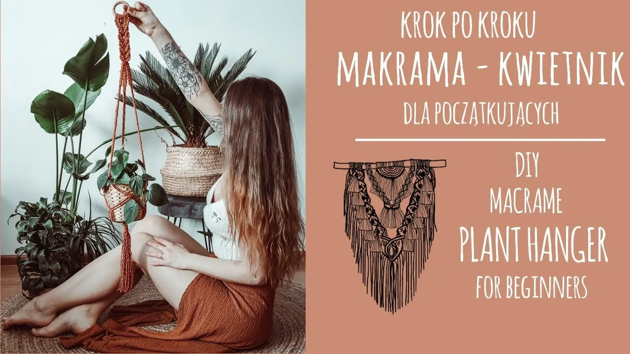 Zdjęcie Jak zrobić kwietnik kokon z makramy – proste kroki i porady