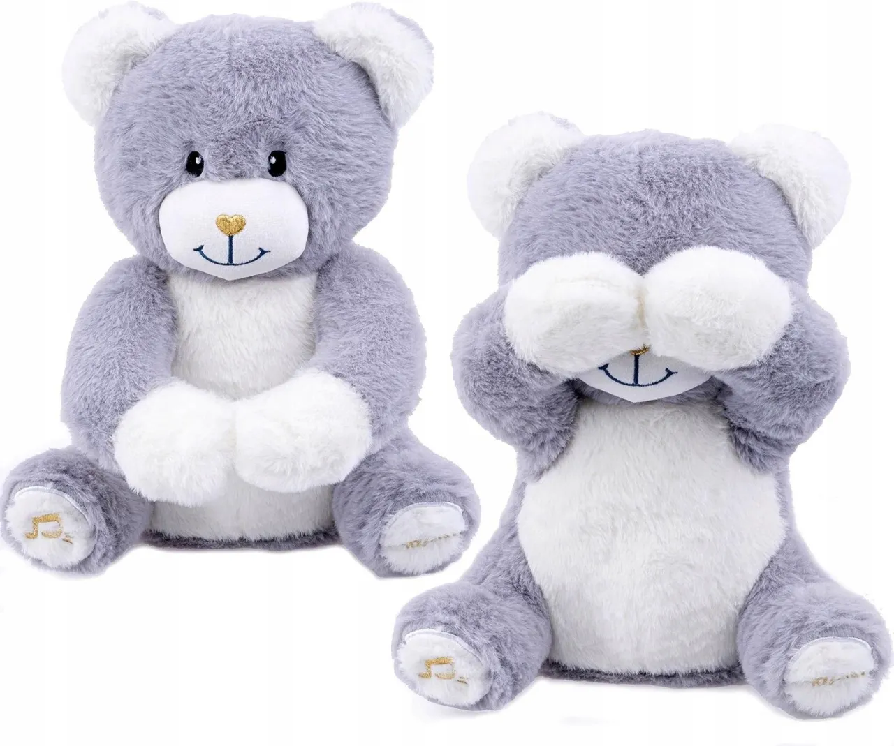 rodzic grający w 'a kuku' z uśmiechniętym niemowlakiem