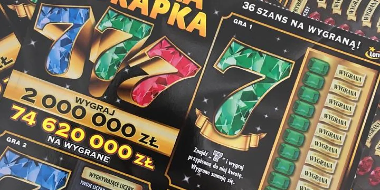 Zdrapki z cyfrą 7 i klejnotami. Czy wygraną zdrapki można wymienić wszedzie? Na jednej z nich widnieje kwota 2 000 000 zł.