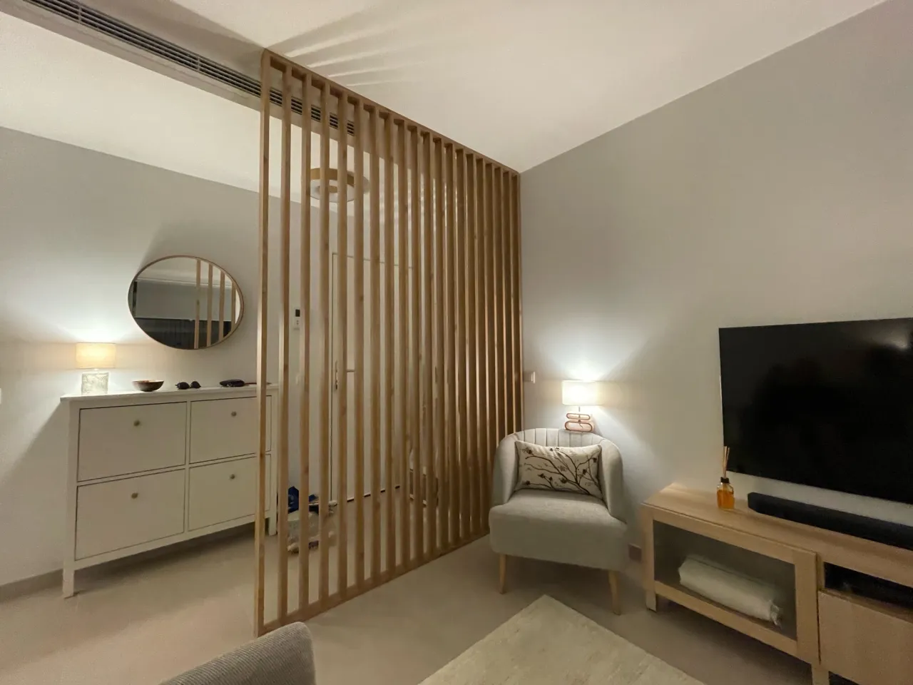 Ścianka lamelowa inspiracje wnętrza