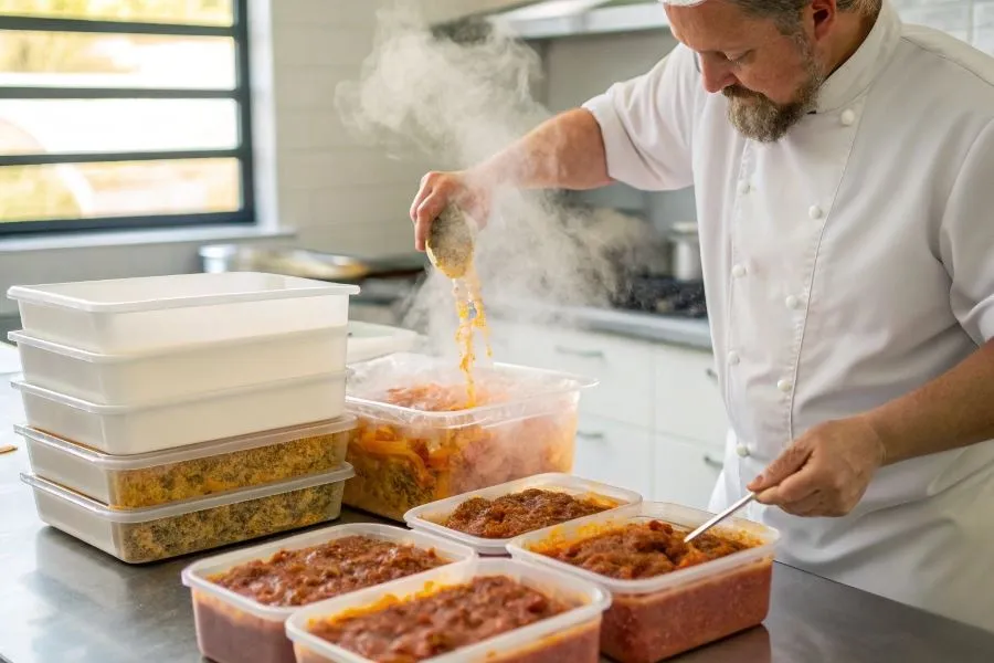 mrożenie sosu bolognese pojemniki