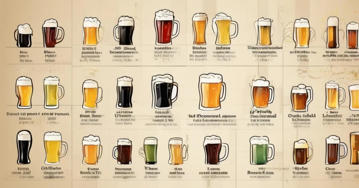 tabela por&oacute;wnawcza węglowodan&oacute;w w piwach