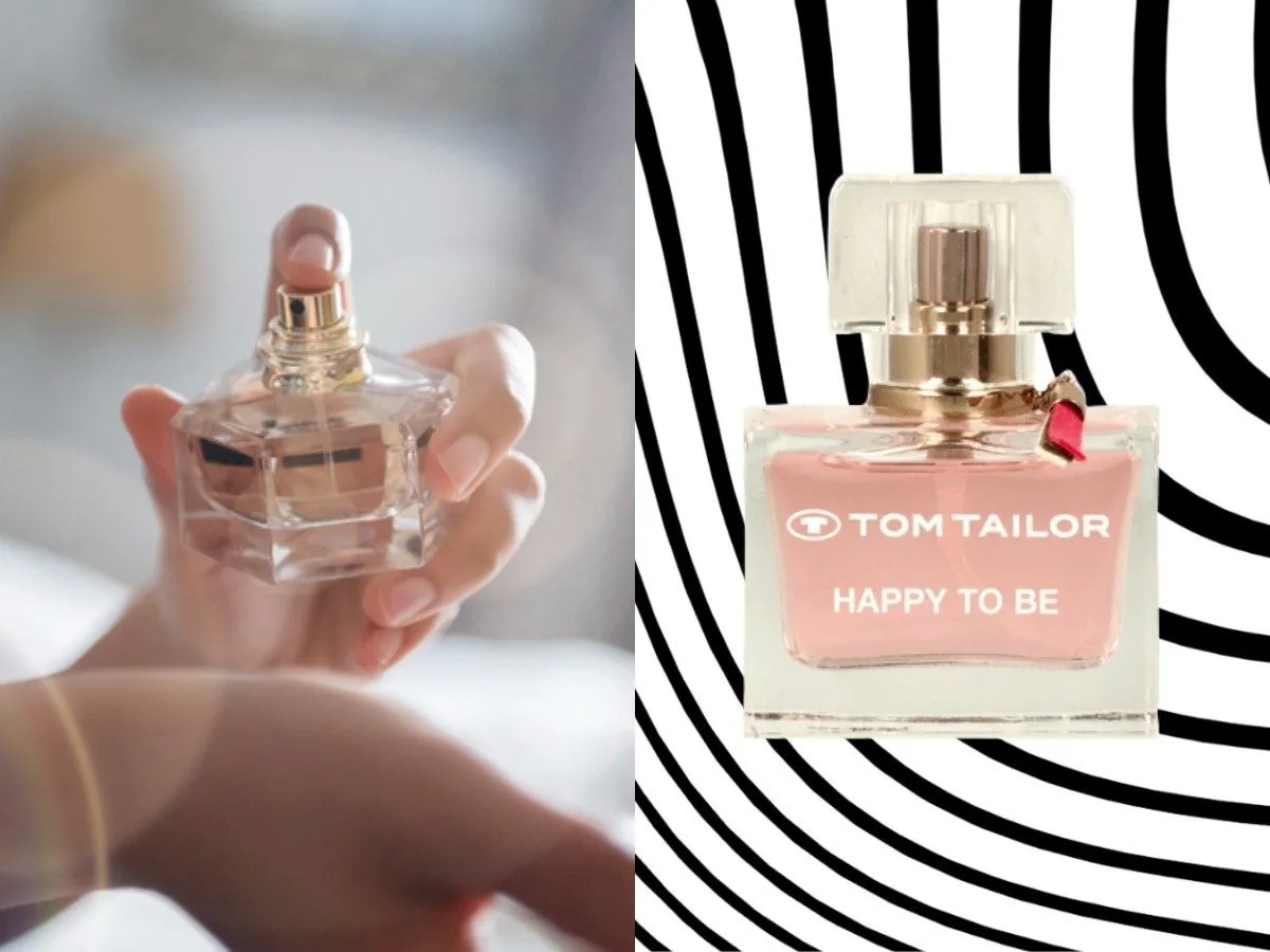 Kobieta wąchająca perfumy w drogerii