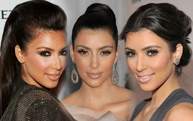 efekt rzęs kim kardashian przed i po