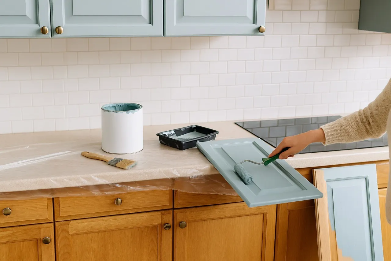 Narzędzia do przygotowania mebli kuchennych do malowania