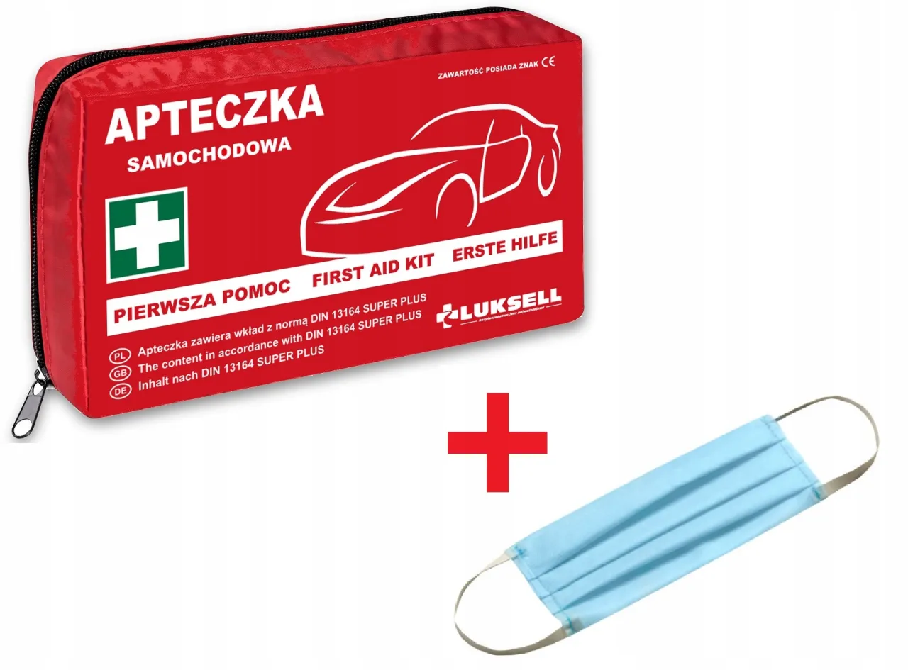 maseczka do RKO w apteczce samochodowej