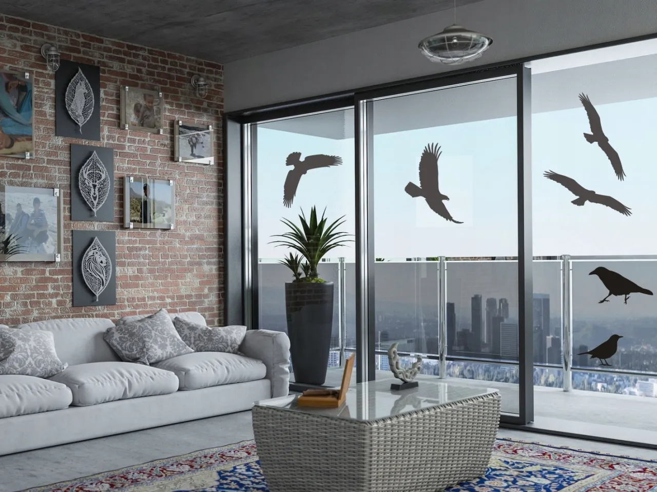 naklejki na okna chroniące ptaki