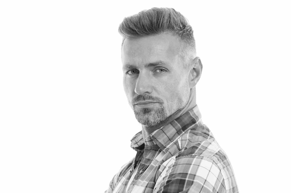 M&auml;nnerfrisuren verschiedene Graut&ouml;ne