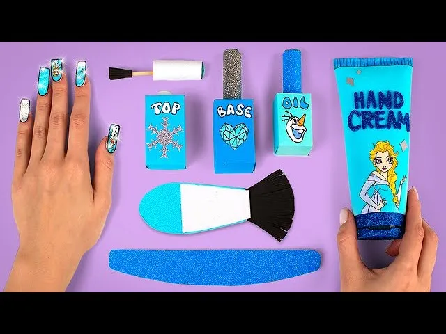 materiały do paznokci z papieru DIY