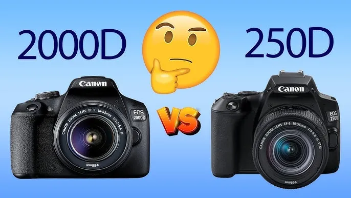 Canon EOS 2000D vs 250D comparison