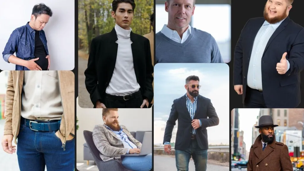 Stylizacje męskie sylwetka jabłko