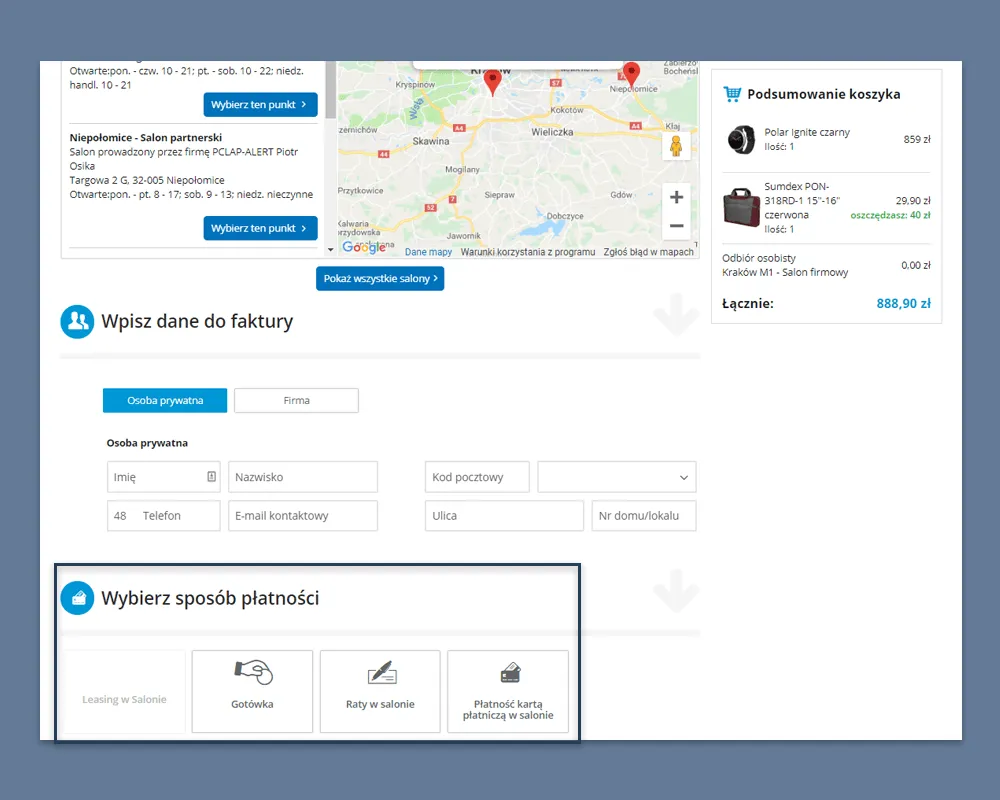dobrze zaprojektowany sklep internetowy, ux e-commerce