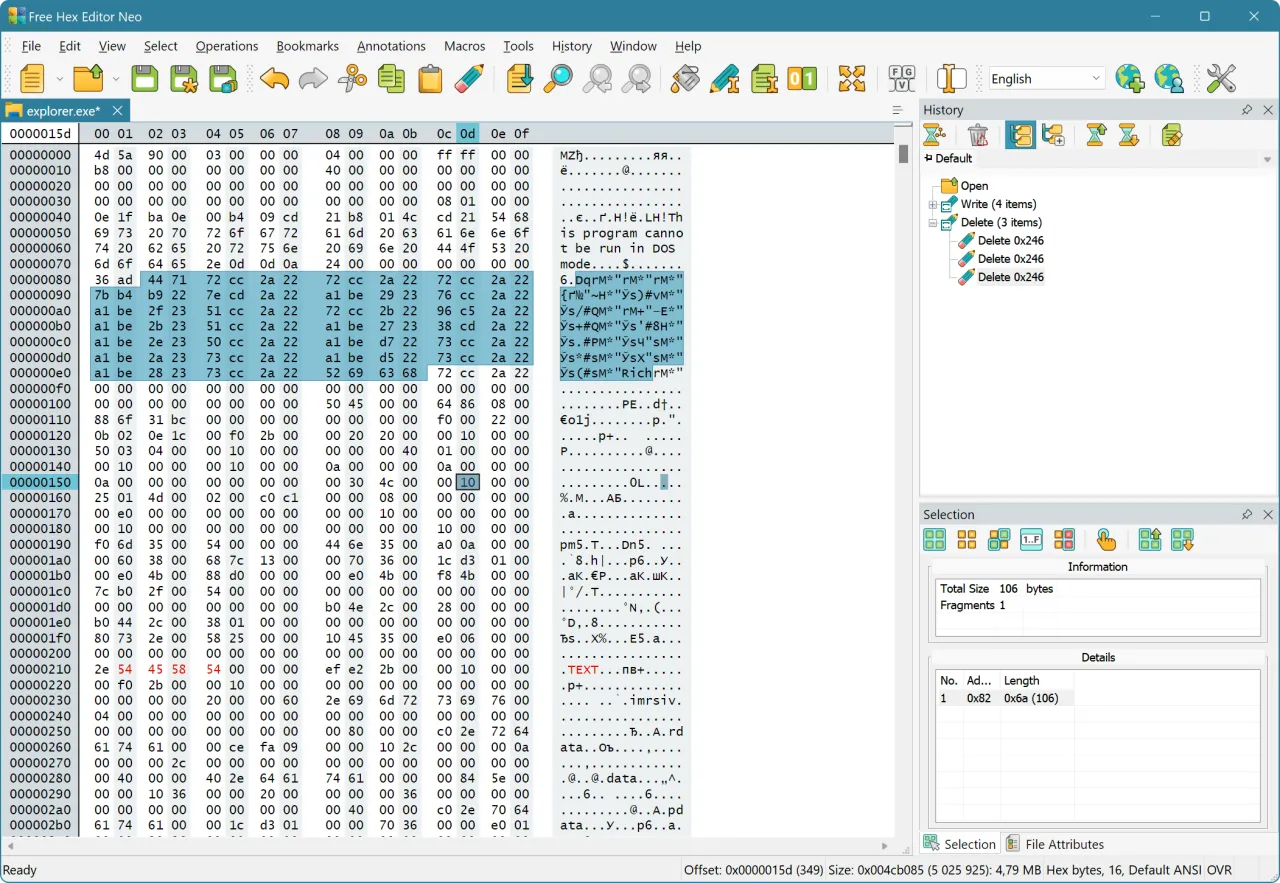 Reprezentacja binarna obrazu, piksele RGB