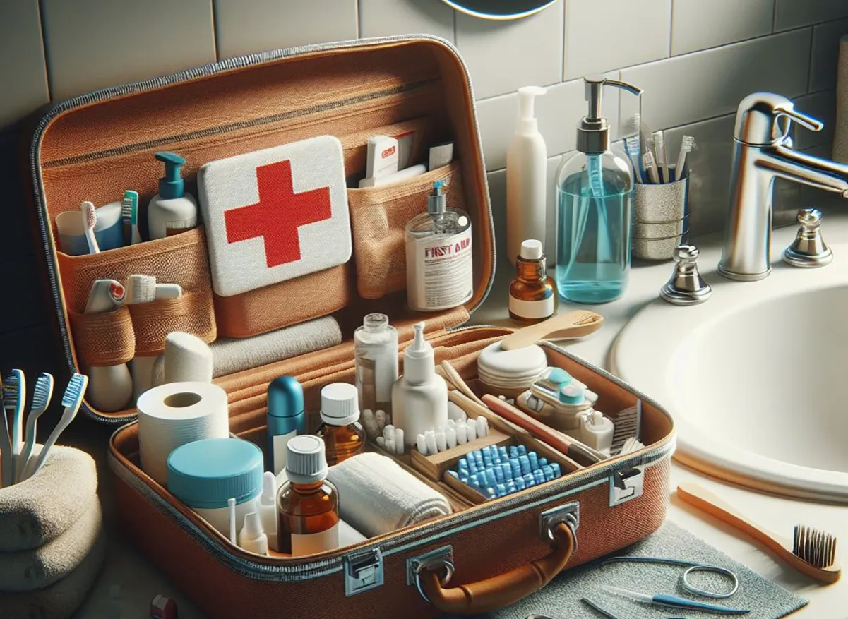 Apteczka w łazience, para, wilgoć