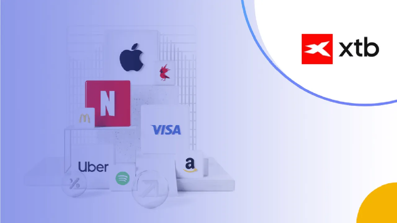 Dowiedz się, jak kupić akcje na giełdzie, inwestując w znane marki jak Apple, Netflix, Visa, Uber, Amazon, McDonald's i Spotify. XTB.