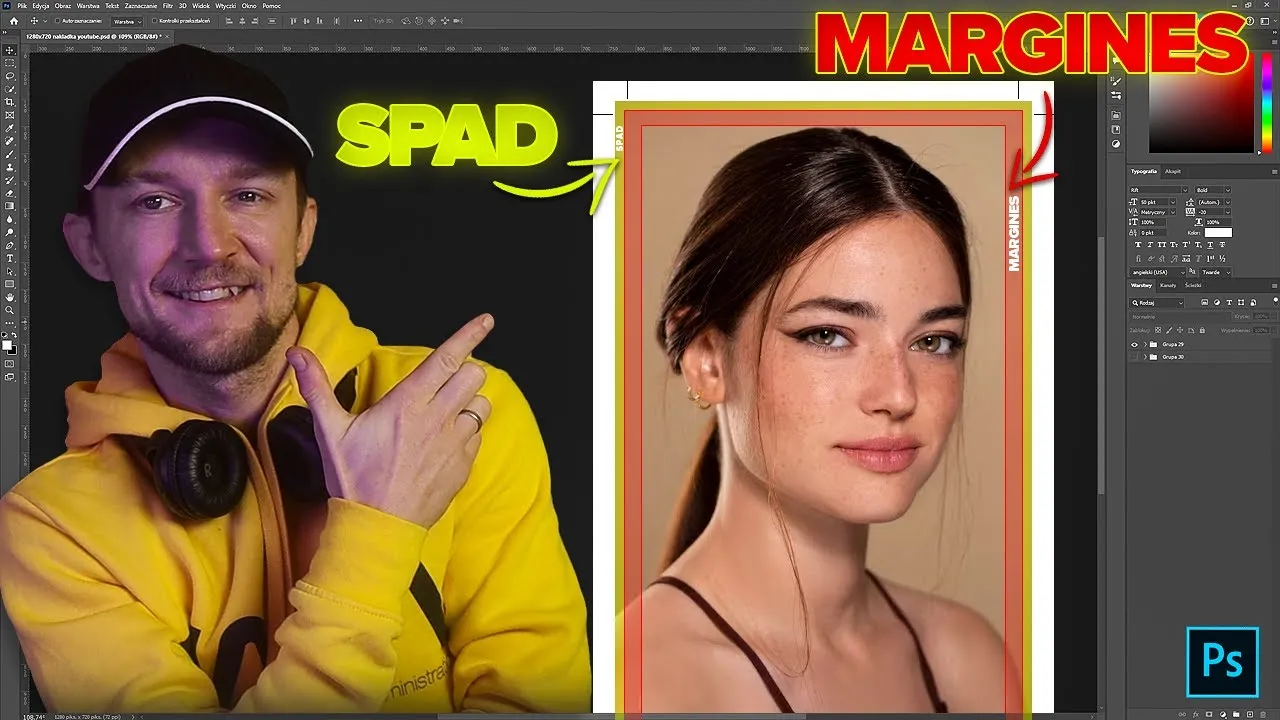 Adobe Photoshop okno nowy dokument spad