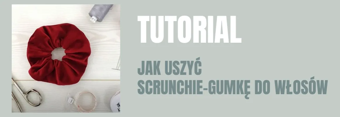 jak uszyć scrunchie na maszynie krok po kroku