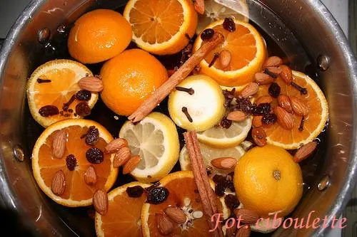 owoce i przyprawy do wina