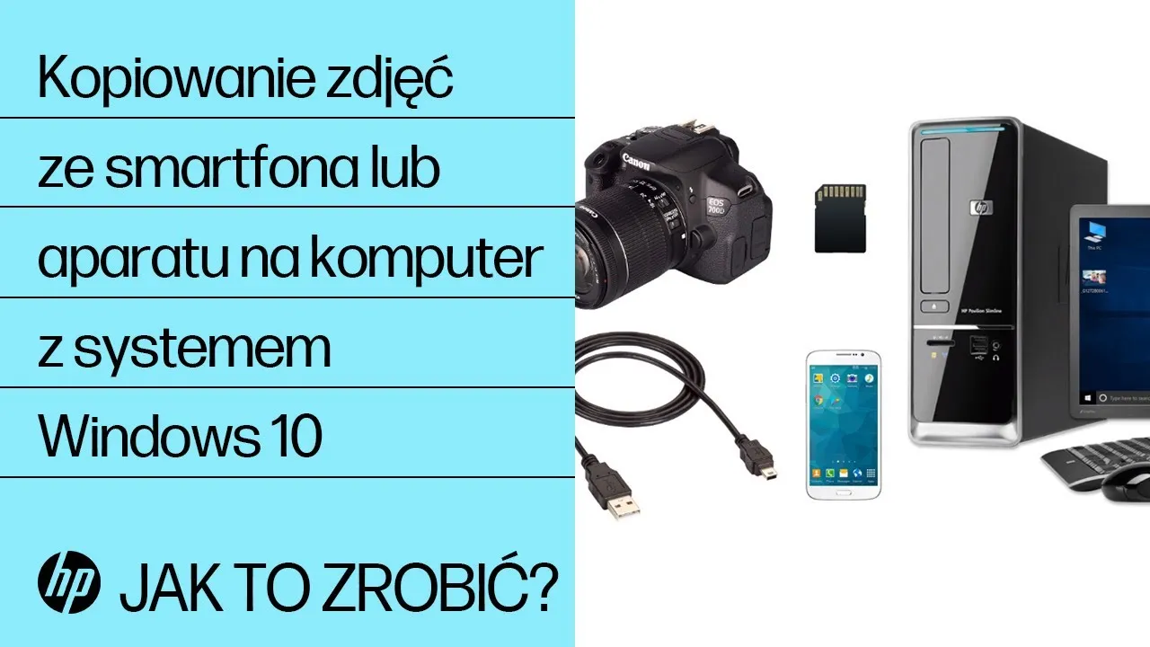 Zgrywanie zdjęć z aparatu na komputer Windows