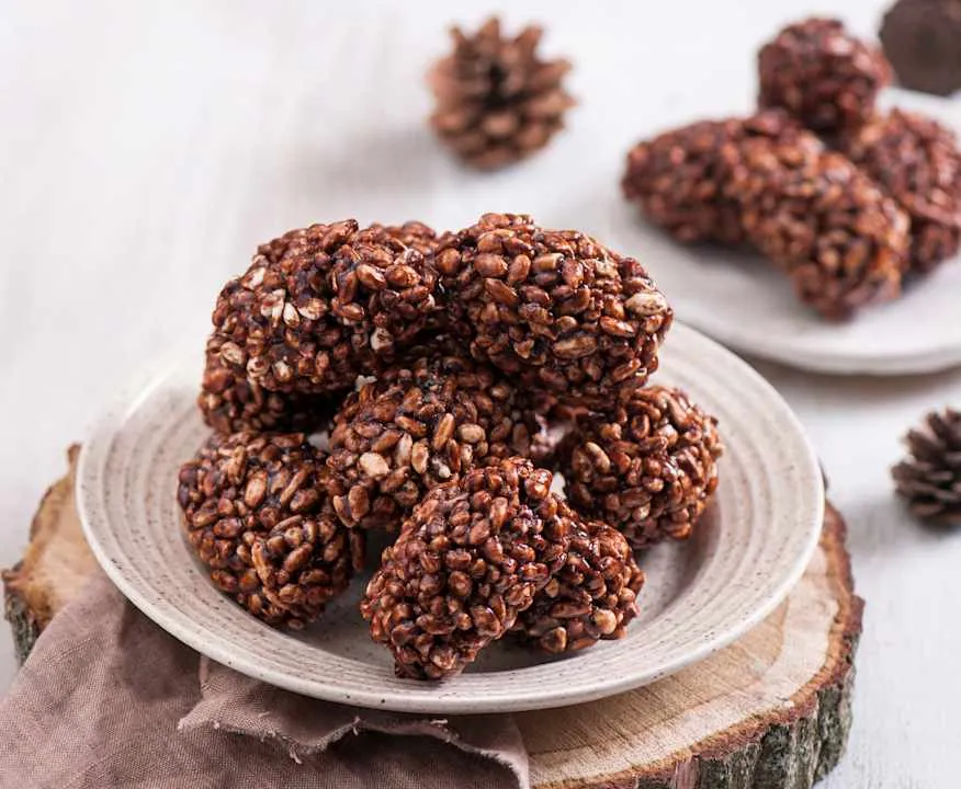 Blok czekoladowy przepis, szyszki z ryżu preparowanego