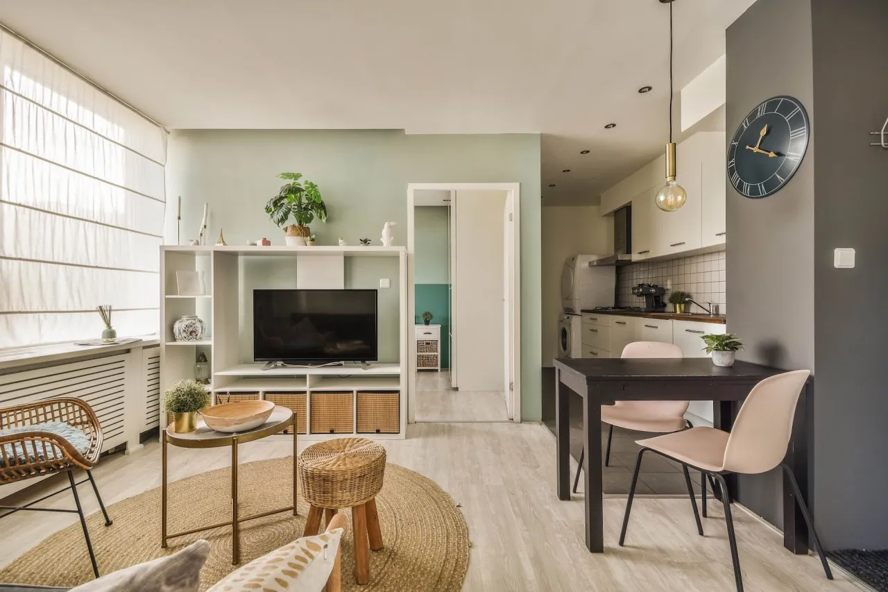 nowoczesna ścianka działowa lamele