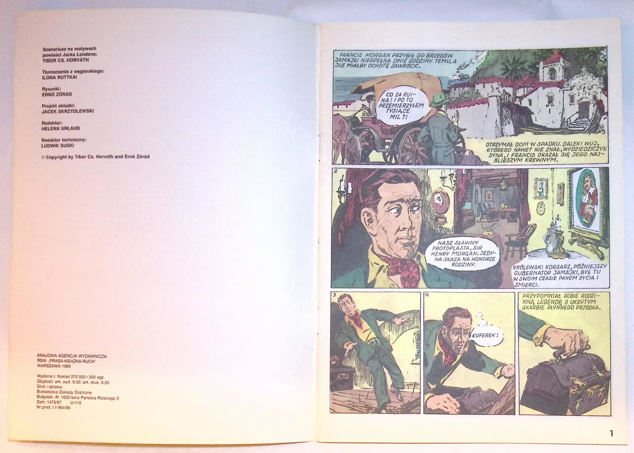 Francis Morgan przybywa do Jamajki, by odziedziczyć dom. To początek historii, która wciągnie Cię bez reszty – komiksy które trzeba przeczytać.