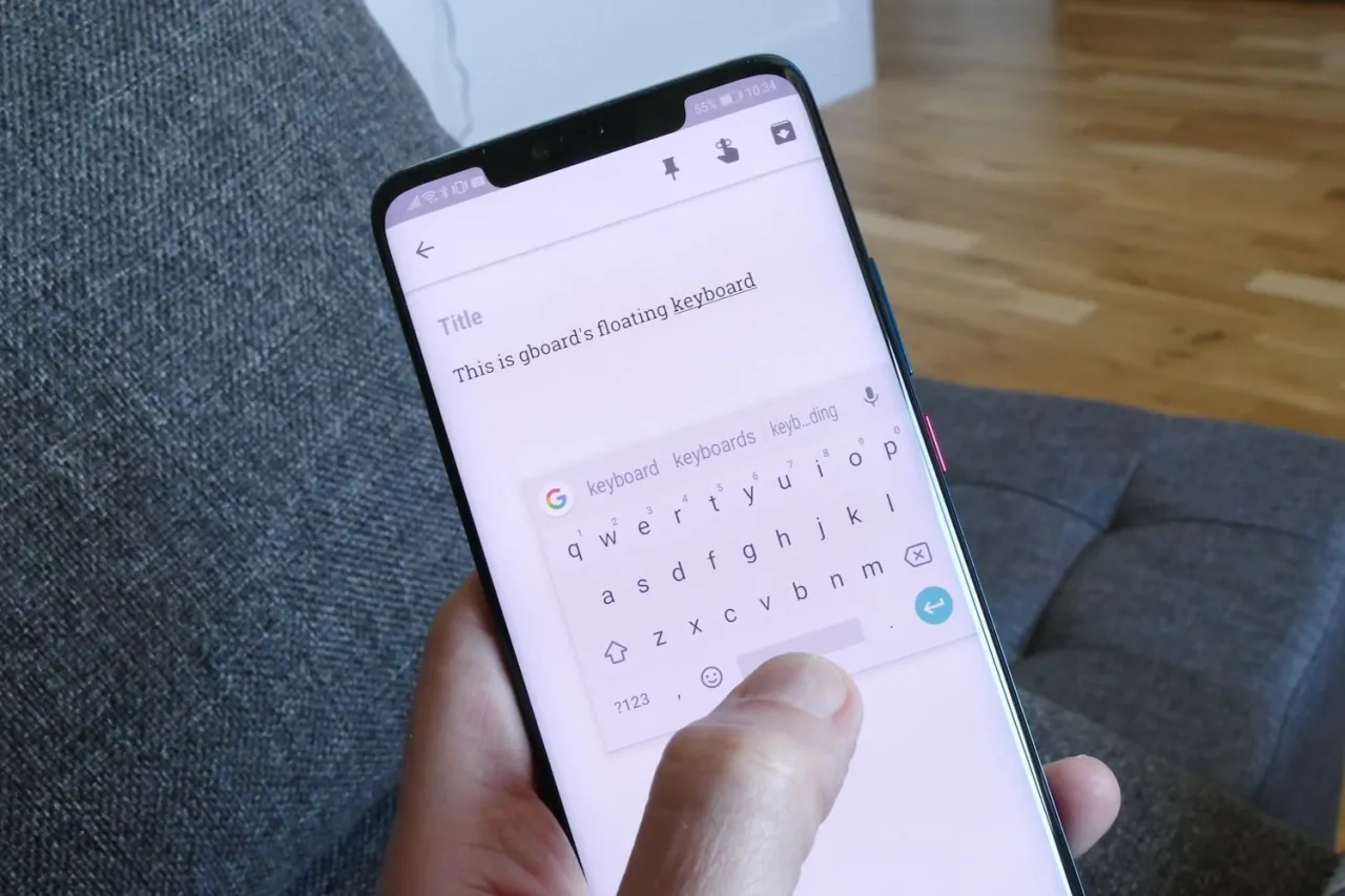 Gboard tryb jednoręczny pływająca klawiatura