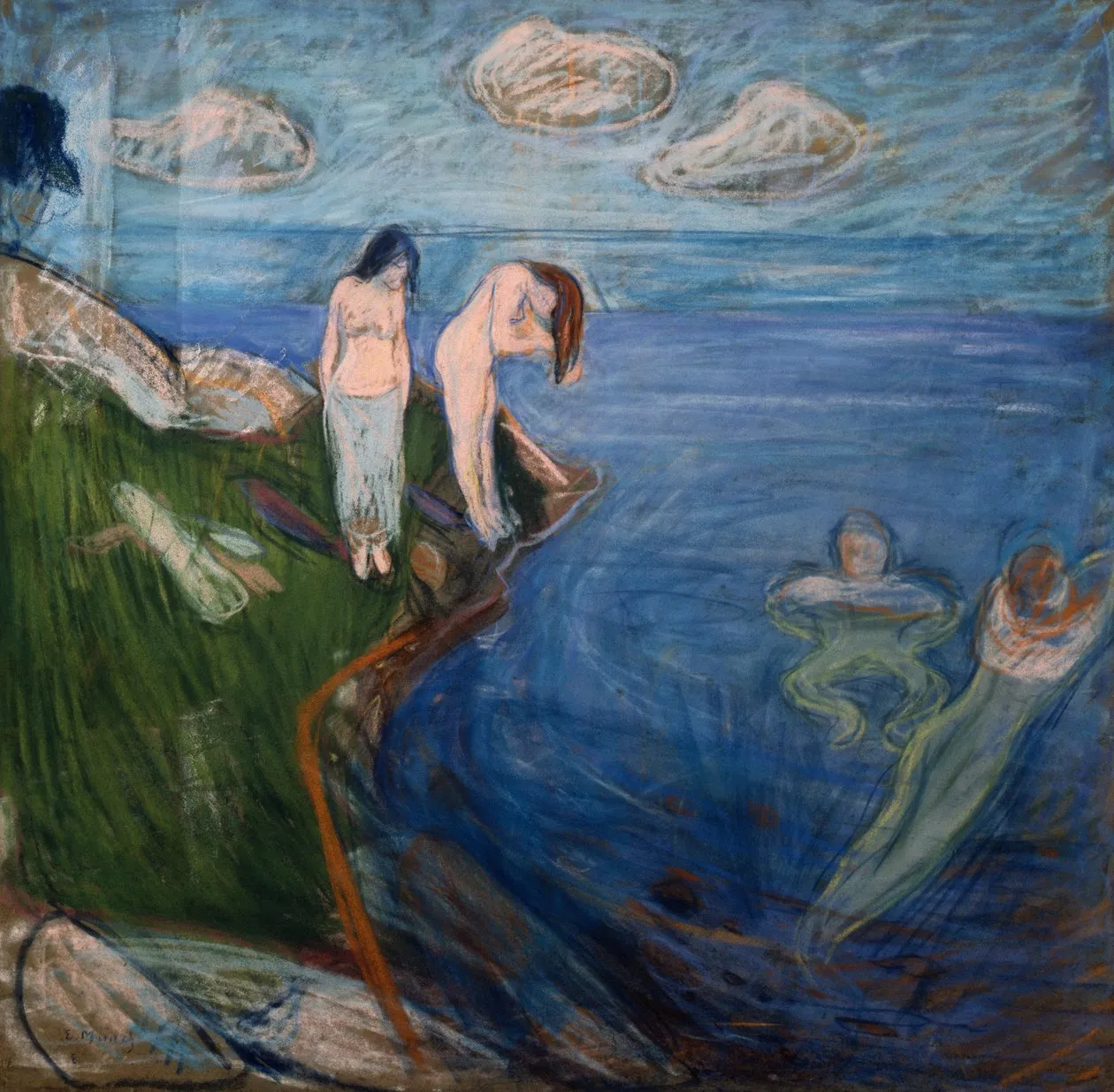 ber&uuml;hmte Gem&auml;lde Badende Kunstgeschichte