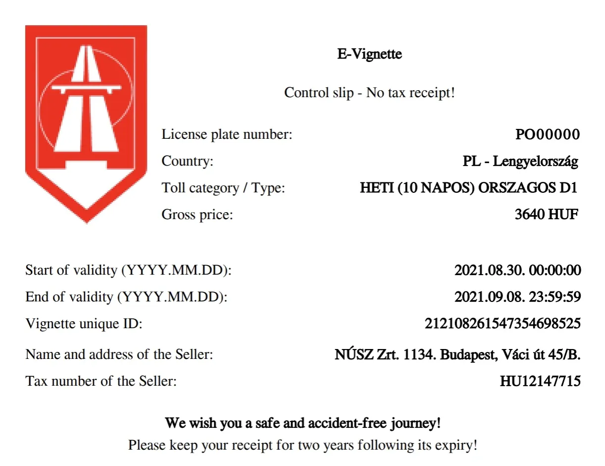 Winiety elektroniczne Czechy Słowacja Węgry