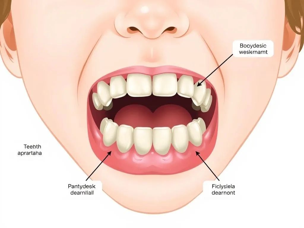 schemat ząbkowania dzieci kolejność zębów mlecznych